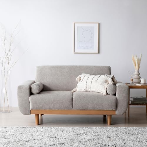 RASIK ローソファー 2.5人掛け 幅170cm グレージュ クッション付き